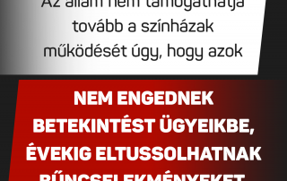 A Gothár-féle zaklatószínházak követelik a pénzt a kormánytól, miközben nem engednek…