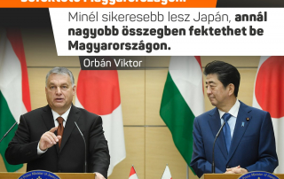 Magyarország és Japán érdekelt egymás sikerében – jelentette ki Orbán Viktor miniszt…