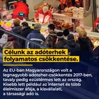 Célunk az adóterhek folyamatos csökkentése. Az EU-ban Magyarországon volt a legnagyo…