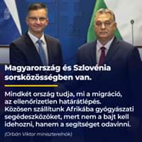 Magyarország és Szlovénia sorsközösségben van. Mindkét ország tudja, mi a migráció, …