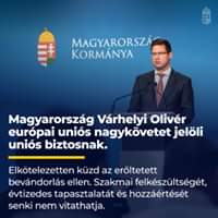 Magyarország Várhelyi Olivér európai uniós nagykövetet jelöli uniós biztosnak. Elköt…