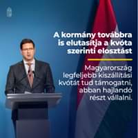 A kormány továbbra is elutasítja a kvóta szerinti elosztást. Magyarország legfeljebb…