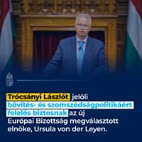 Trócsányi Lászlót jelöli bővítés- és szomszédságpolitikáért felelős biztosnak az új …