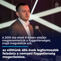 A 2010 óta eltelt 9 évben először megteremtettük a függetlenséget, majd megvédtük az…