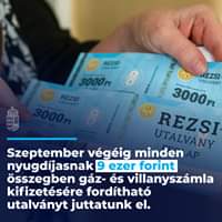 Megkezdődött a rezsiutalványok postai kézbesítése. Szeptember végéig minden nyugdíja…