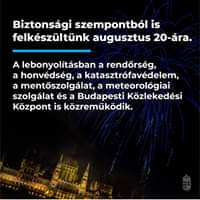 Biztonsági szempontból is felkészültünk augusztus 20-ára.