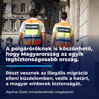 A polgárőröknek is köszönhető, hogy Magyarország az egyik legbiztonságosabb ország. …