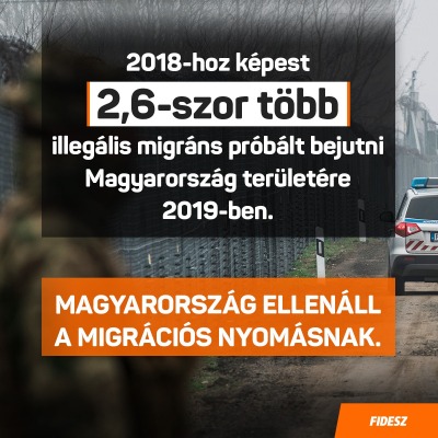 Tavaly 2018-hoz képest 2,6-szor több illegális migráns próbált bejutni Magyarország …