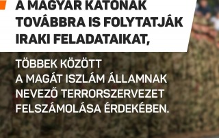 A magyar kormány és a magyar katonák továbbra is együttműködnek Irakban mind a NATO,…