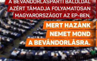 A bevándorláspárti baloldal azért támadja folyamatosan Magyarországot az EP-ben, mer…