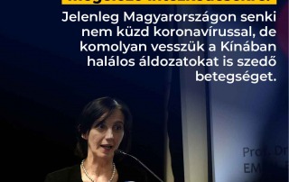 Jelenleg Magyarországon senki nem küzd koronavírussal, de komolyan vesszük a Kínában…