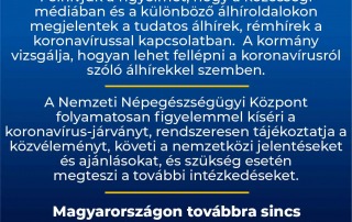 A kormány vizsgálja, hogyan lehet fellépni a koronavírusról szóló álhírekkel szemben…