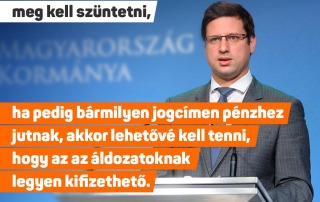 A bűnelkövetők bizniszszerű pénzszerzési lehetőségeit meg kell szüntetni, ha pedig b…