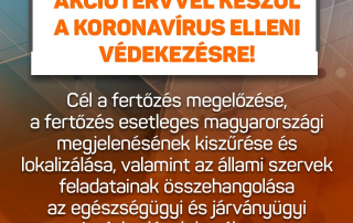 Magyarország Akciótervvel készül a koronavírus elleni védekezésre.