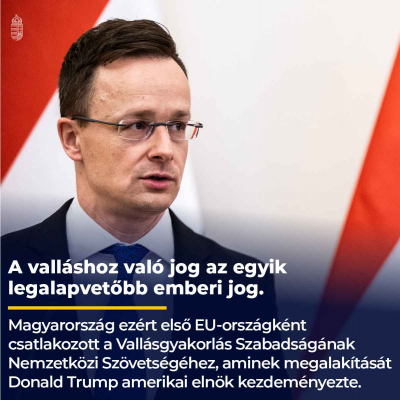 Magyarország első EU-országként csatlakozott a Vallásgyakorlás Szabadságának Nemzetk…