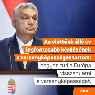 Az előttünk álló év legfontosabb kérdésének a versenyképességet tartom: