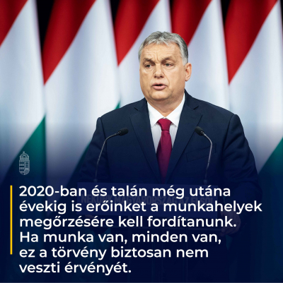 2020-ban és talán még utána évekig is erőinket a munkahelyek megőrzésére kell fordít…