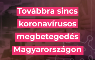 Továbbra sincs koronavírusos megbetegedés Magyarországon.